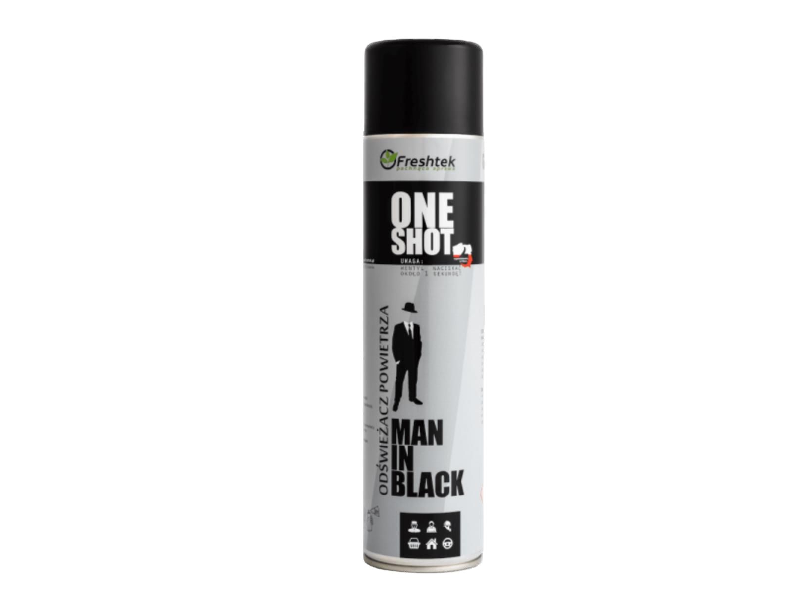 Freshtek Odświeżacz One Shot Man in Black 600ml